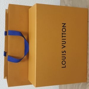 Louis Vuitton Gift Box w/ Magnetic Closure and Paper Bag